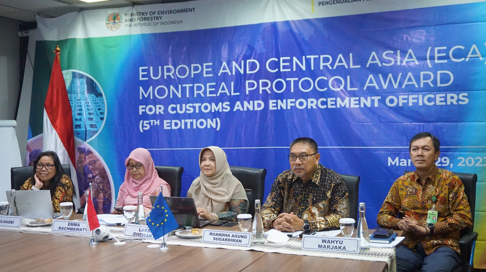 Indonesia mendapatkan penghargaan Montreal Protocol Award for Customs and Enforcement Officers (5th Edition)