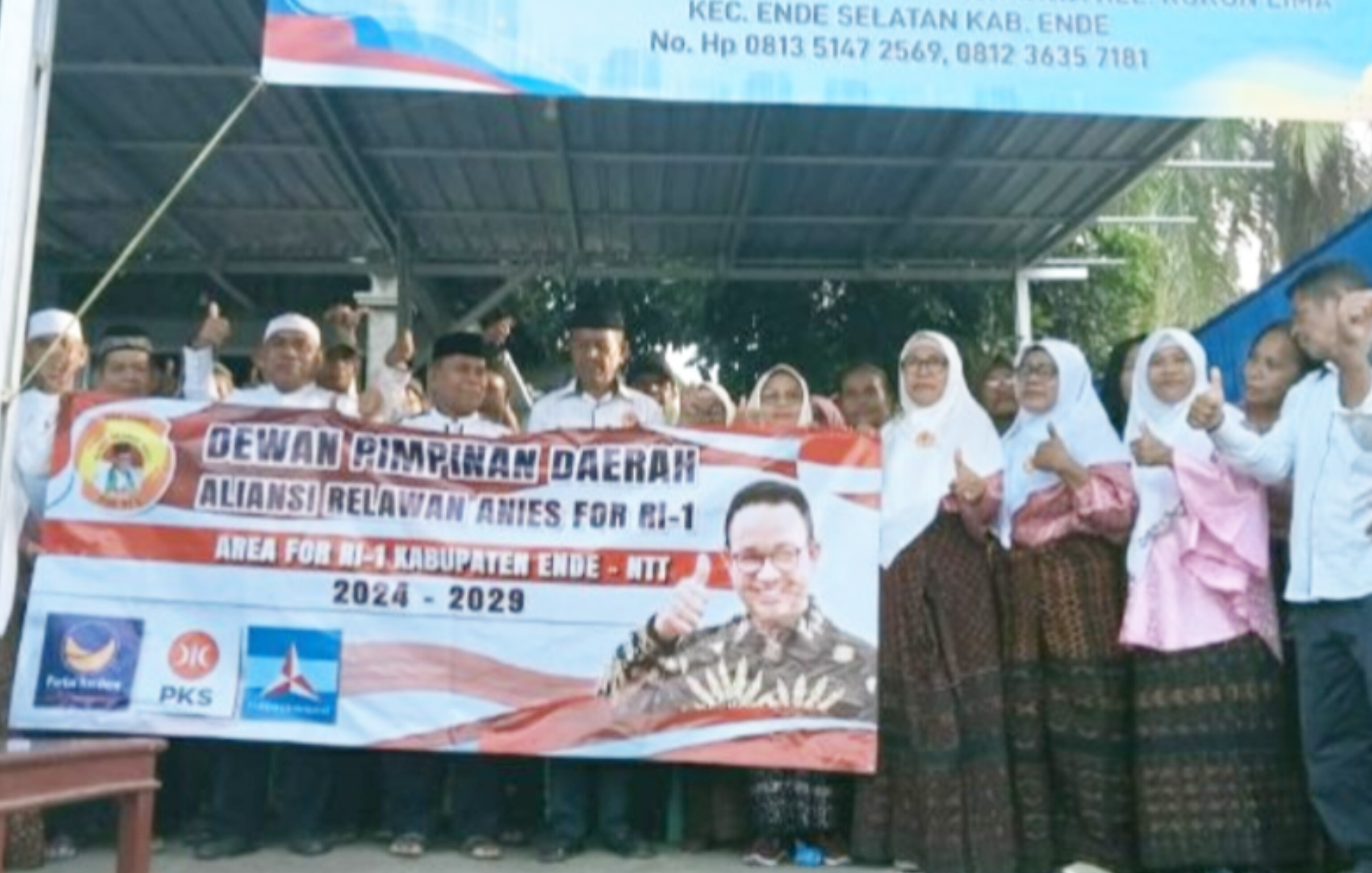 Aliansi relawan Anies di Kabupaten Ende, NTT, siap memenangkan Anies Baswedan sebagai Presiden di 2024. 