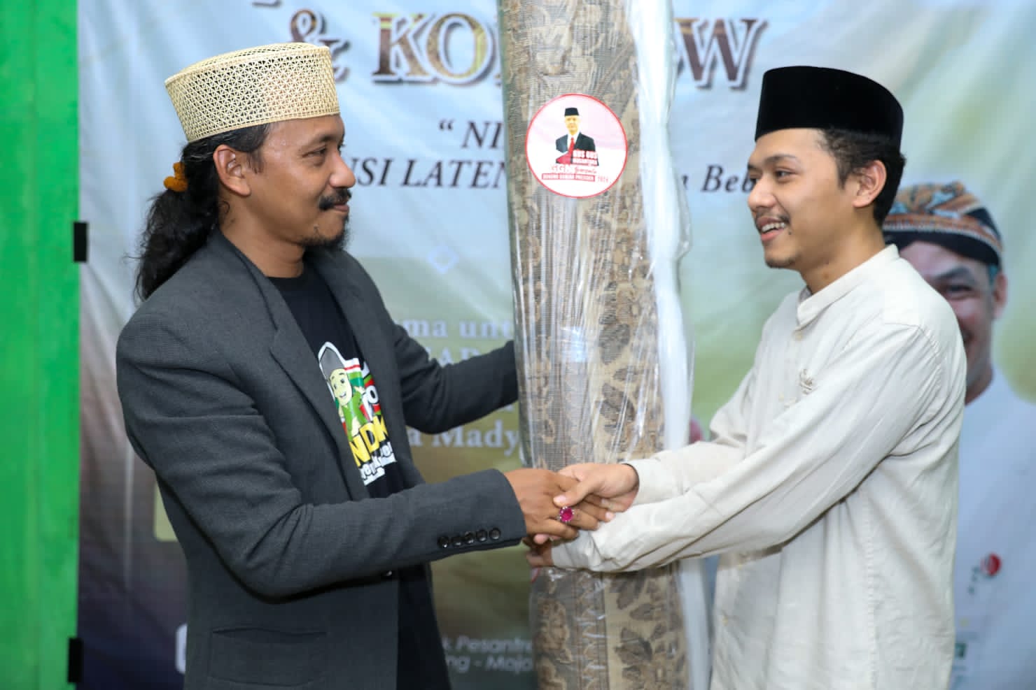 Santri  Pondok Pesantren (Ponpes) An-Nur di Desa Kalipuro, Kecamatan Pungging, Kabupaten Mojokerto, Jatim, dapat kunjungan daro GGN, Senin (