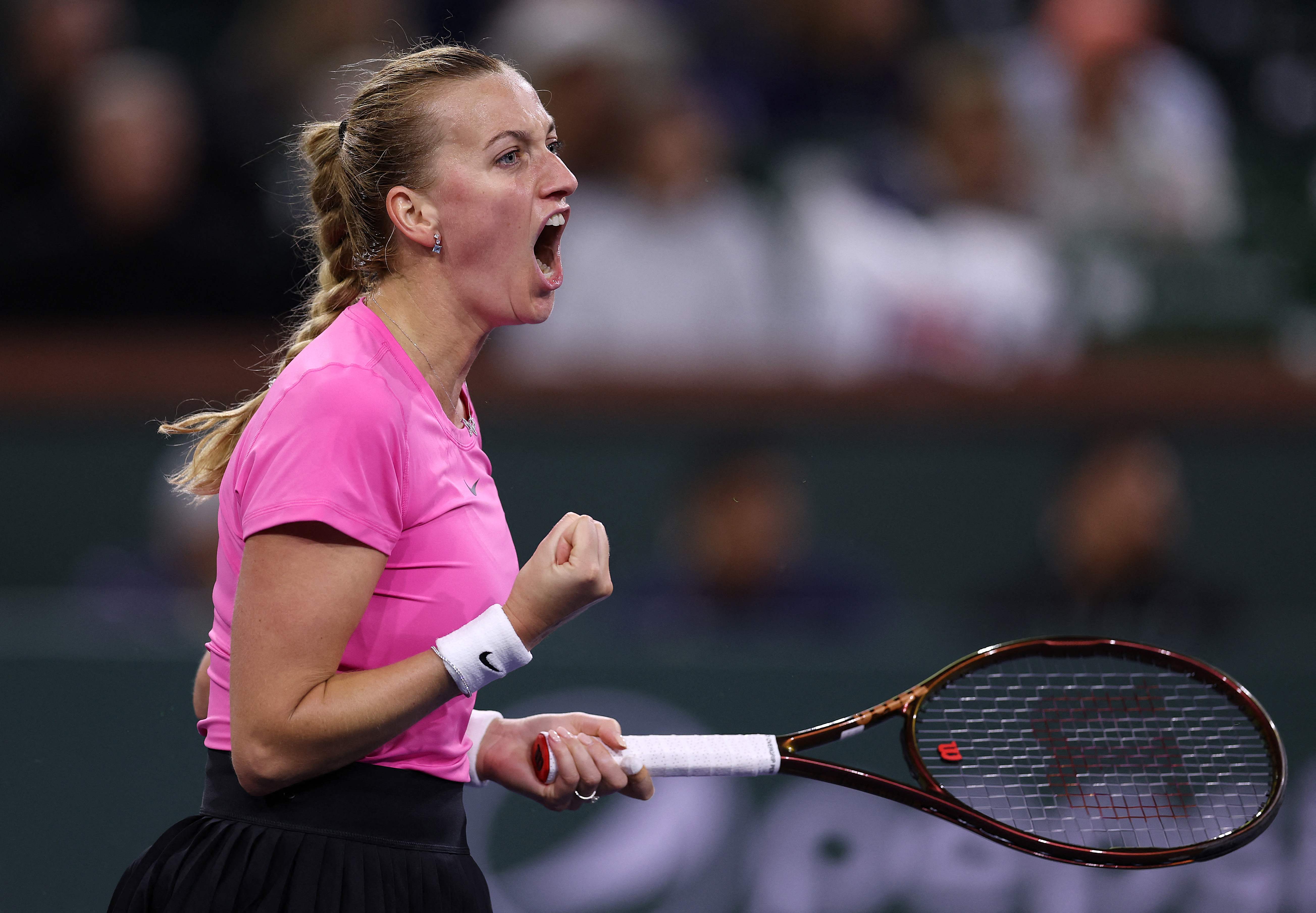 Kvitova Selamatkan Empat Match Point Sebelum Tekuk Pegula