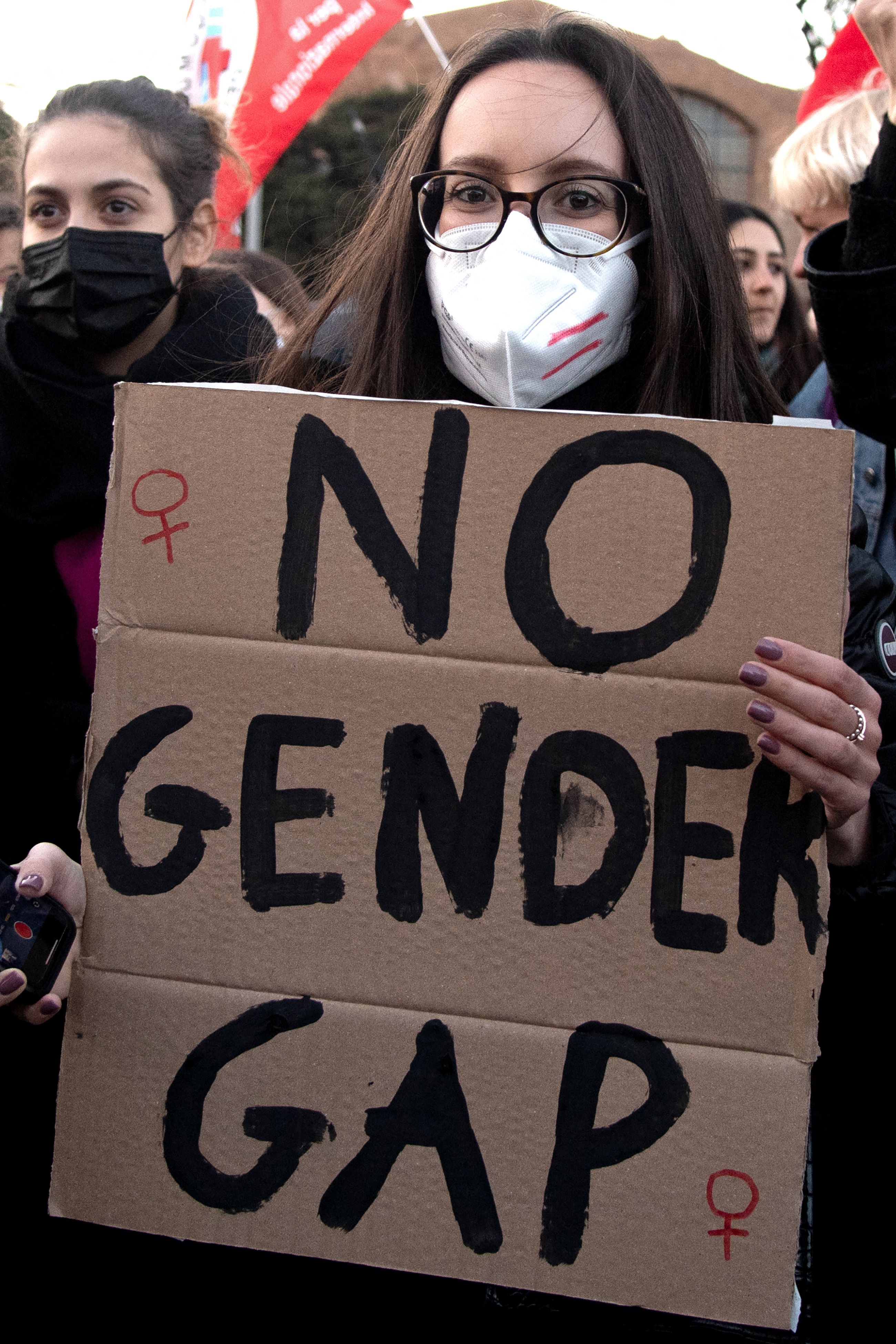 Demonstrasi pada Peringatan Hari Perempuan Internasional di Italia, 8 Maret 2023 