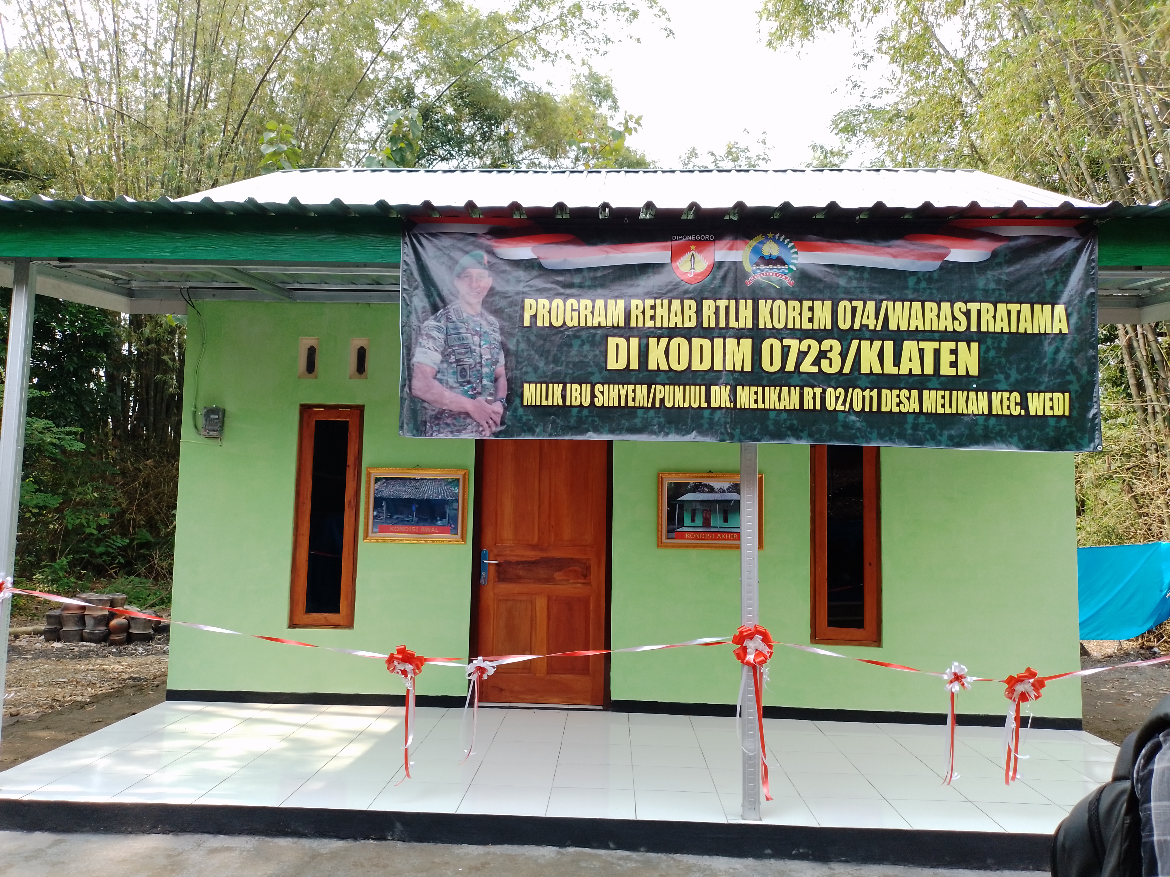 Hasil rehabilitasi rumah tidak layak huni di Klaten, Jawa Tengah