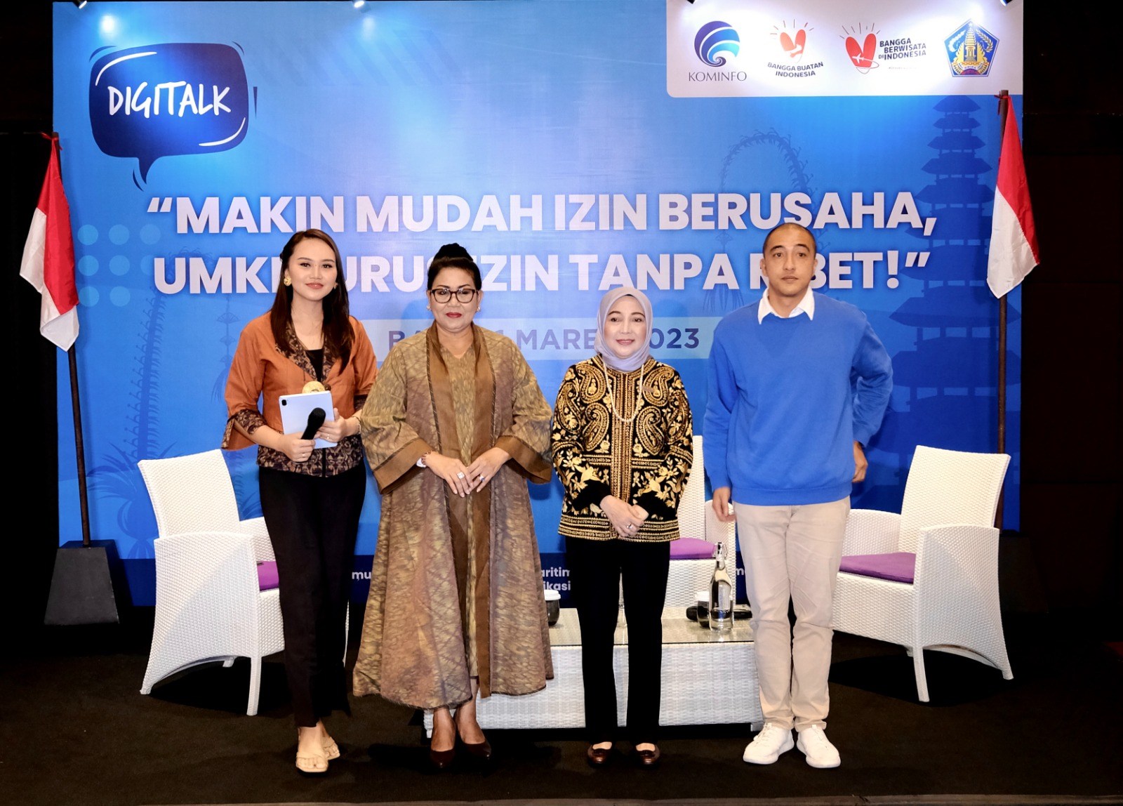 Forum Digitalk  yang diadakan Kominfo di Bali, Rabu (1/3).