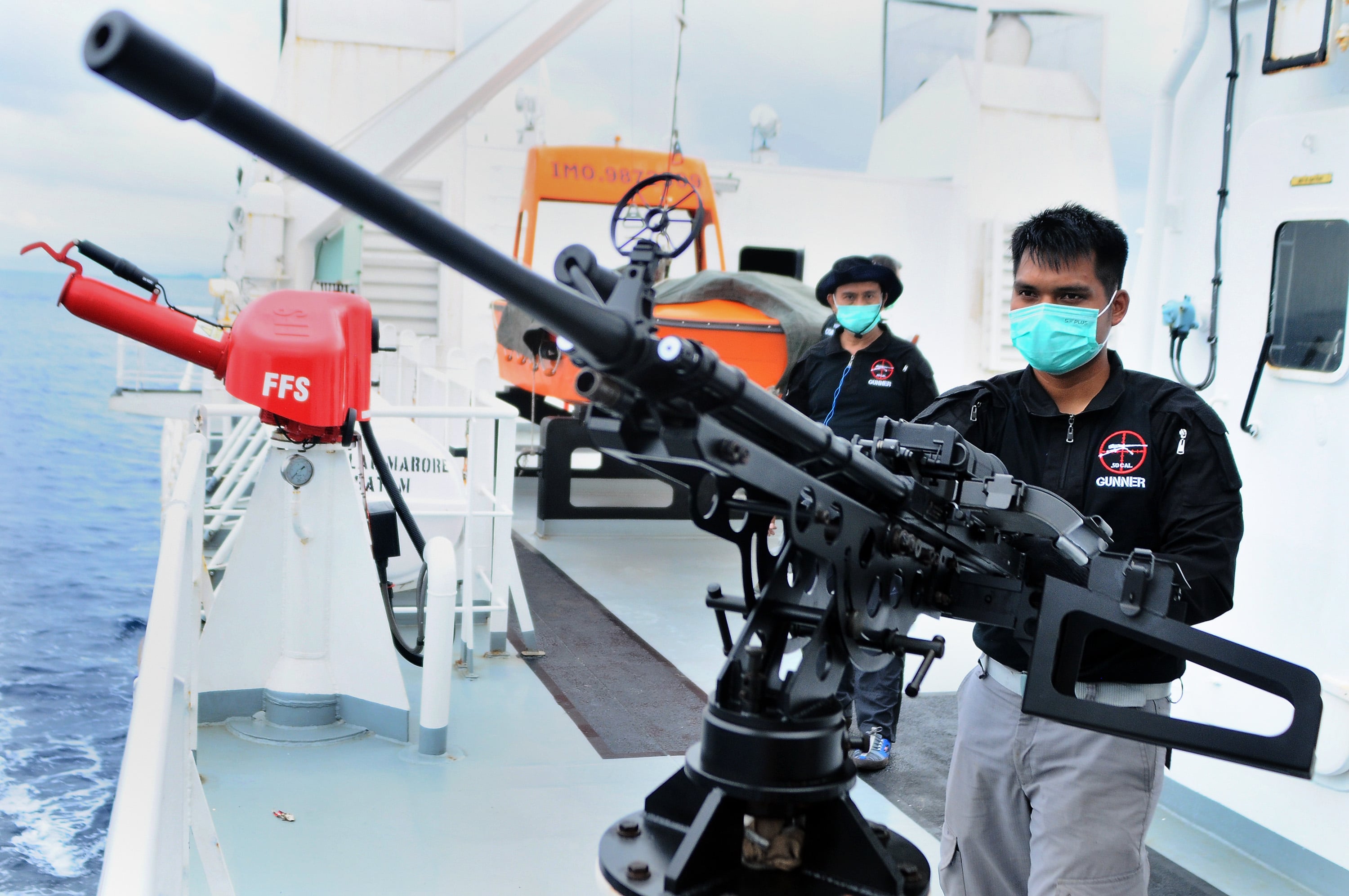 Senapan mesin berat SM-5 kaliber 12,7mm produksi PT. Pindad