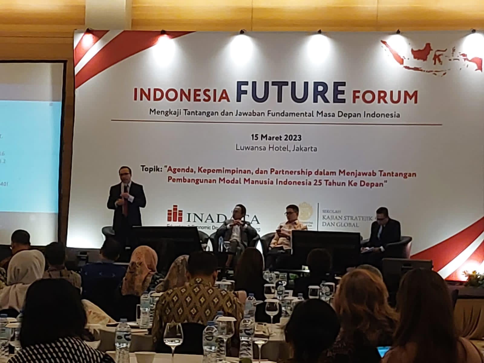 Indonesia Future Forum yang digelar Inadata di Jakarta, Rabu (15/3).