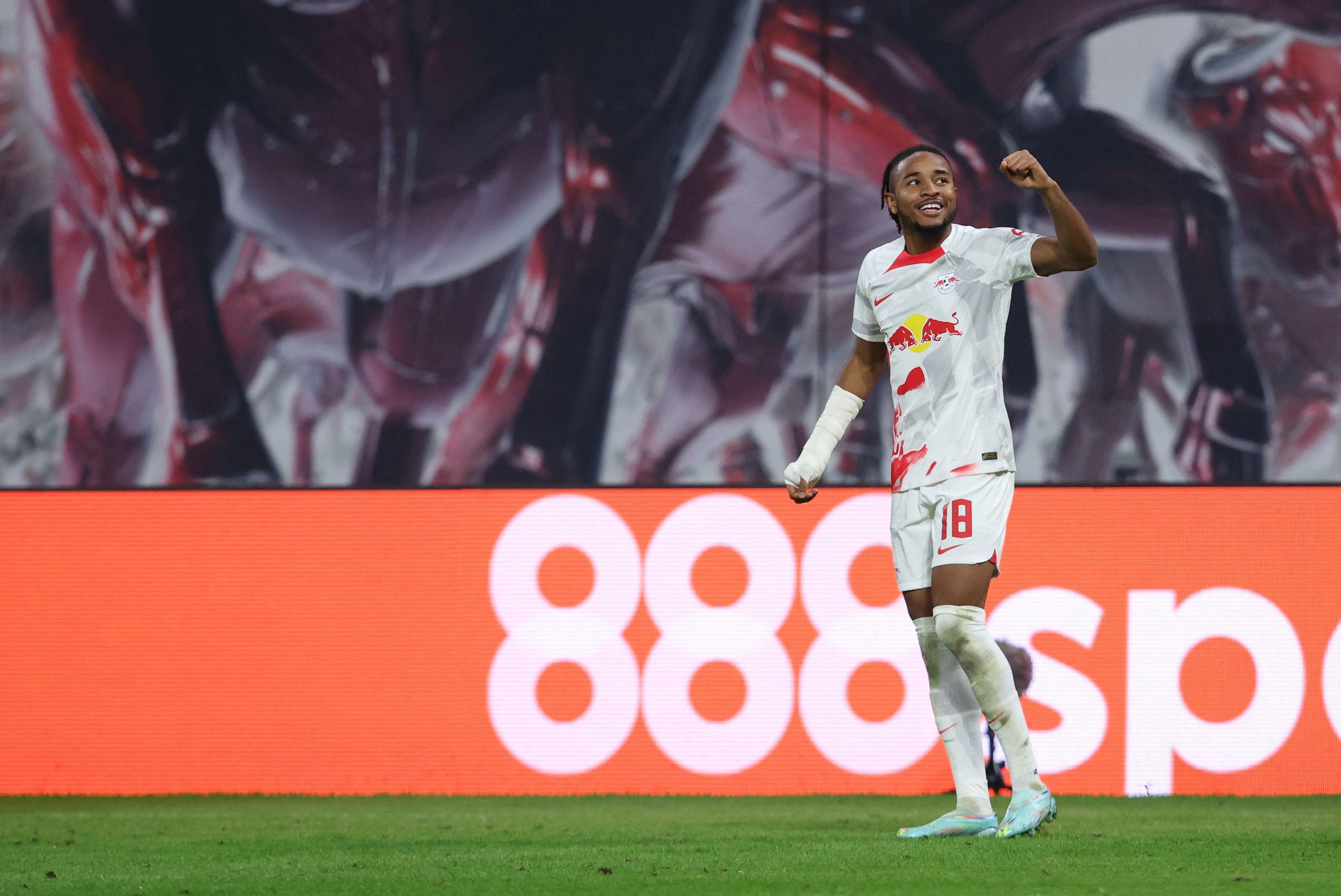 Penyerang RB Leipzig Christopher Nkunku
