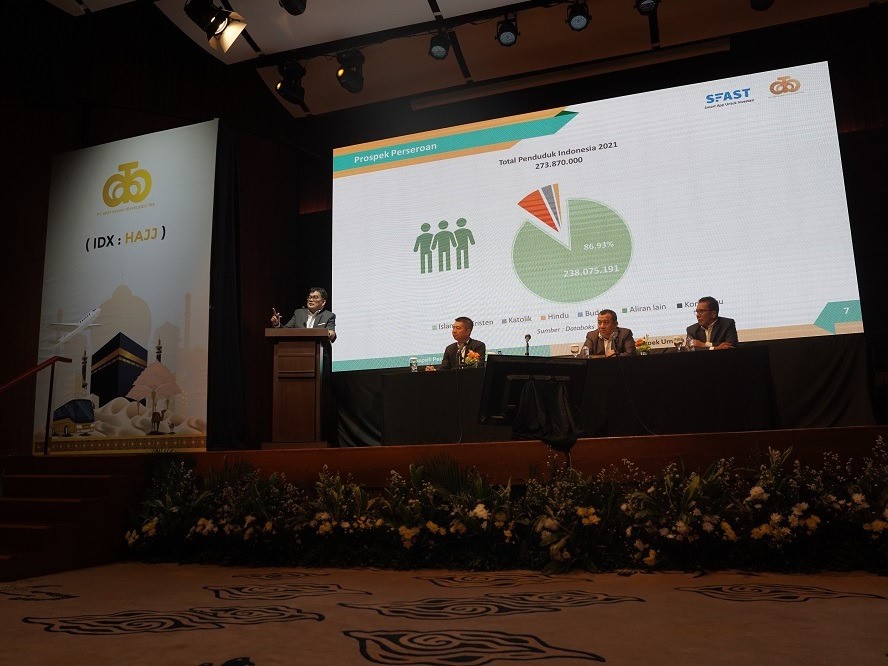 PT Arsy Buana Travelindo Tbk dengan kode emiten HAJJ menyelenggarakan paparan publik sehubungan dengan rencana penawaran umum perdana saham.