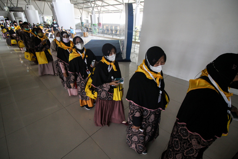 Ilustrasi keberangkatan jemaah umrah
