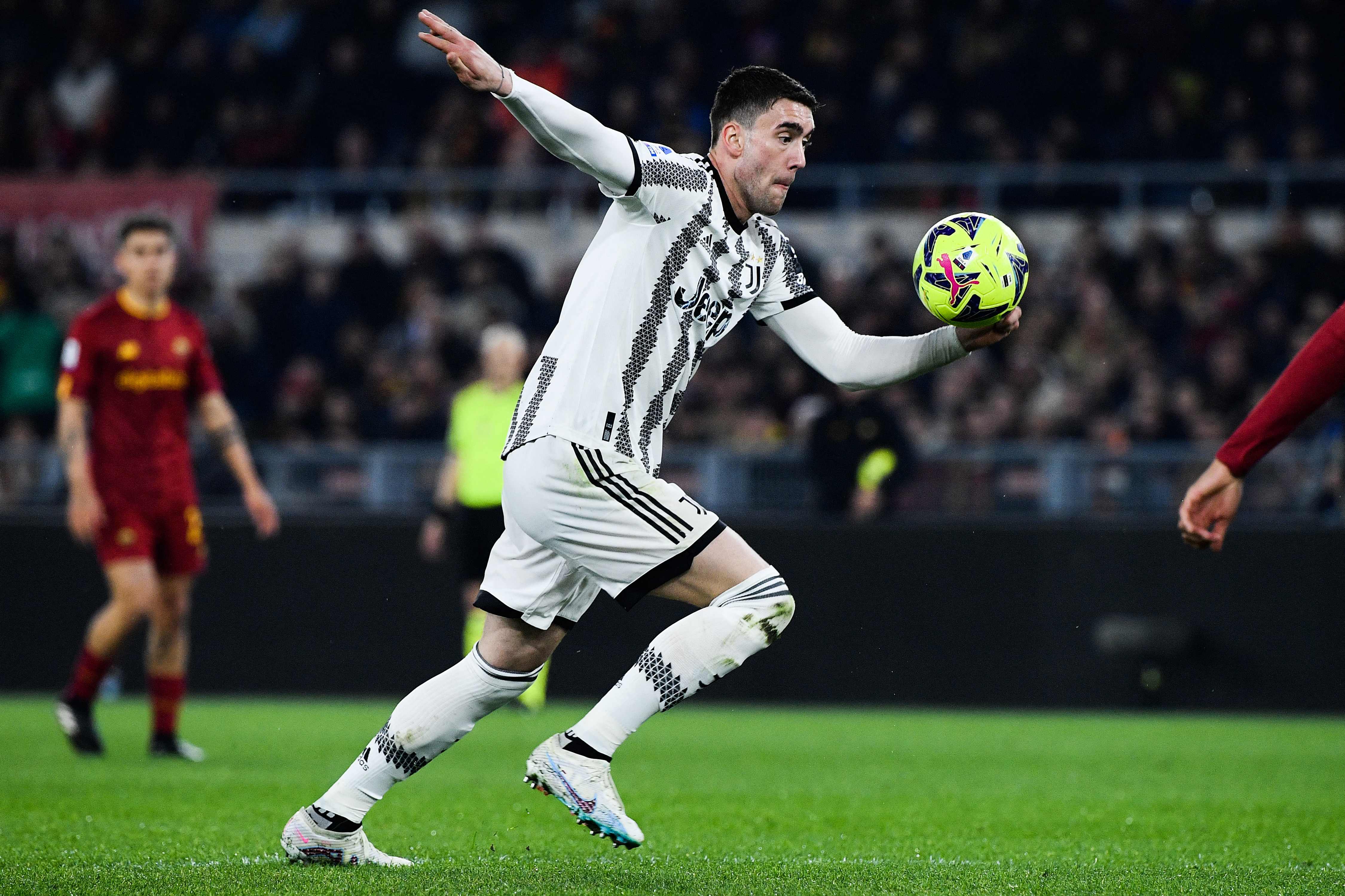 Penyerang Juventus Dusan Vlahovic