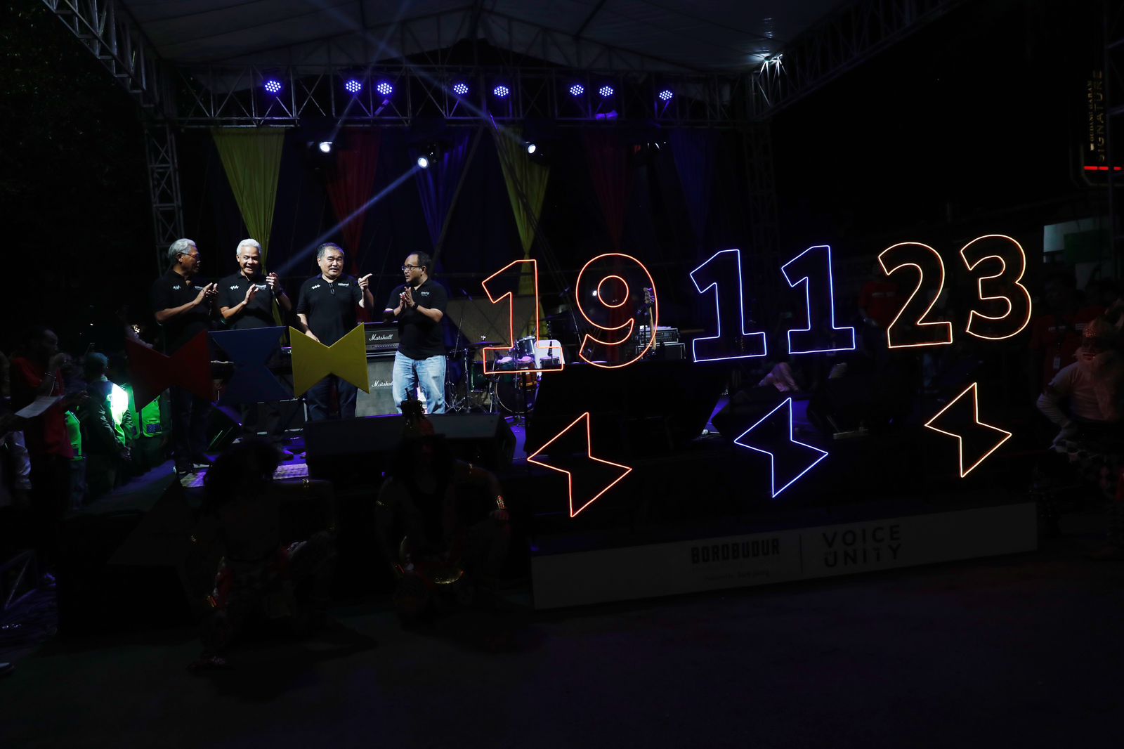 Gubernur Jateng Ganjar Pranowo, resmi melaunching rangkaian Borobudur Marathon 2023 Powered by Bank Jateng di Kawasan Candi Borobudur, 