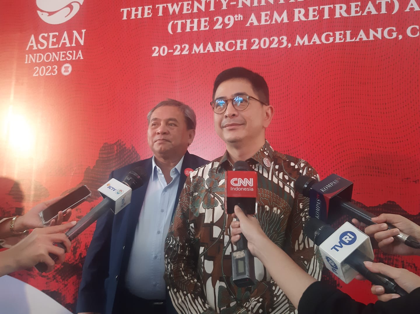 Ketua Umum Kadin Arsjad Rasjid dalam pertemuan ASEAN Economic MInisters (AEM) Business Advisory Council