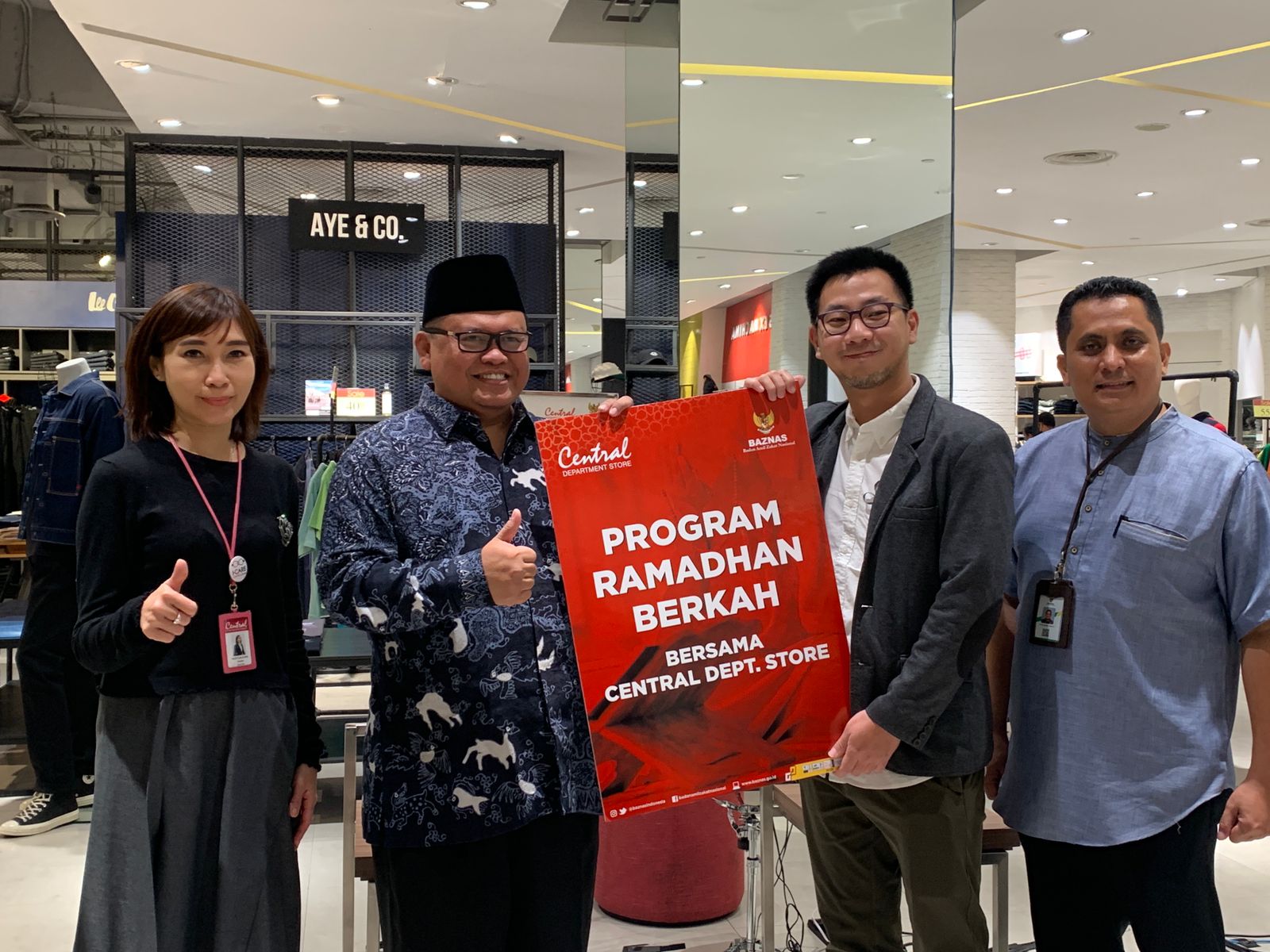 Belanja sambil Bersedekah, Kolaborasi Ramadan Berkah Baznas dan Central Dept. Store Indonesia 