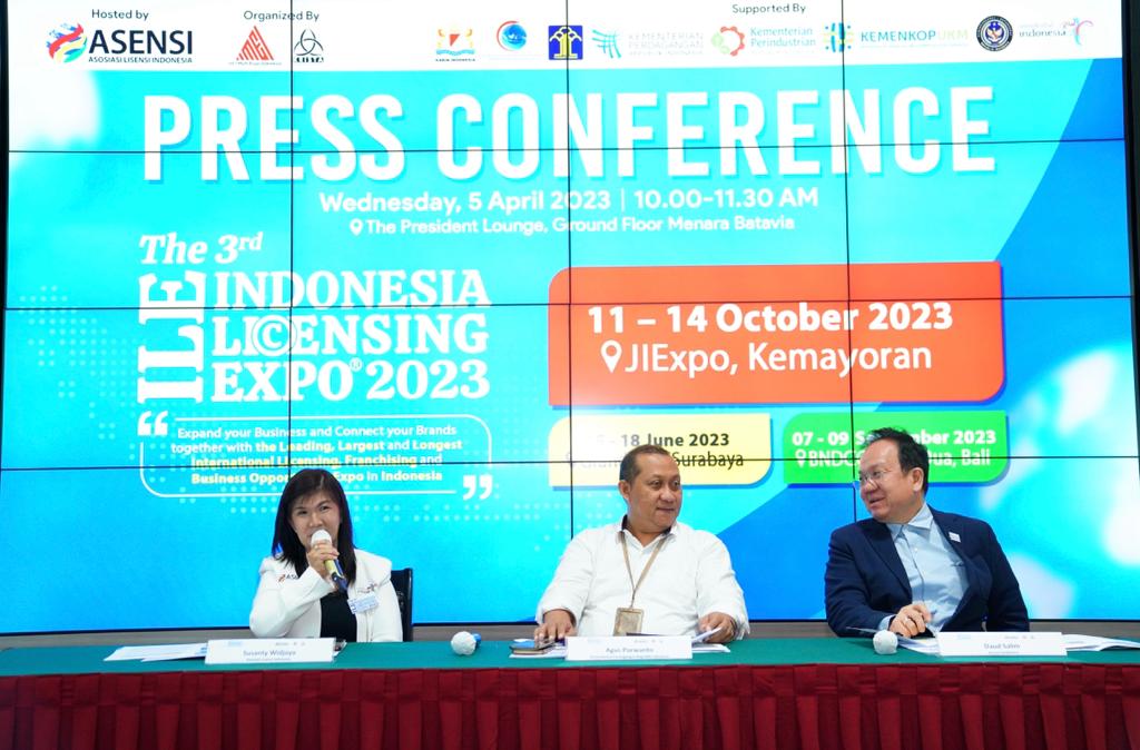 Asosiasi Lisensi Indonesia  dan International Multi Expo Indonesia (IMEI) Krista Exhibitions mengumumkan pameran yang digelar di tiga kota