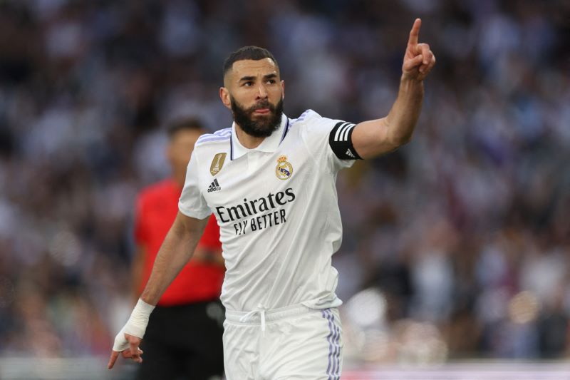 Penyerang Real madrid Karim Benzema