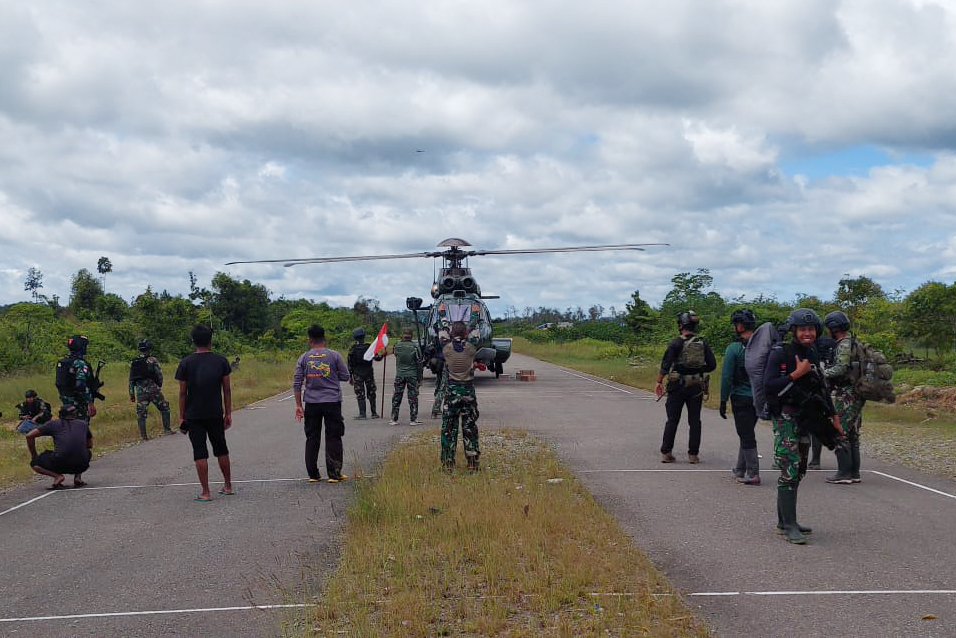  Personel TNI/Polri berhaga di kawasan Nduga Papua yang rawan serangan KST.