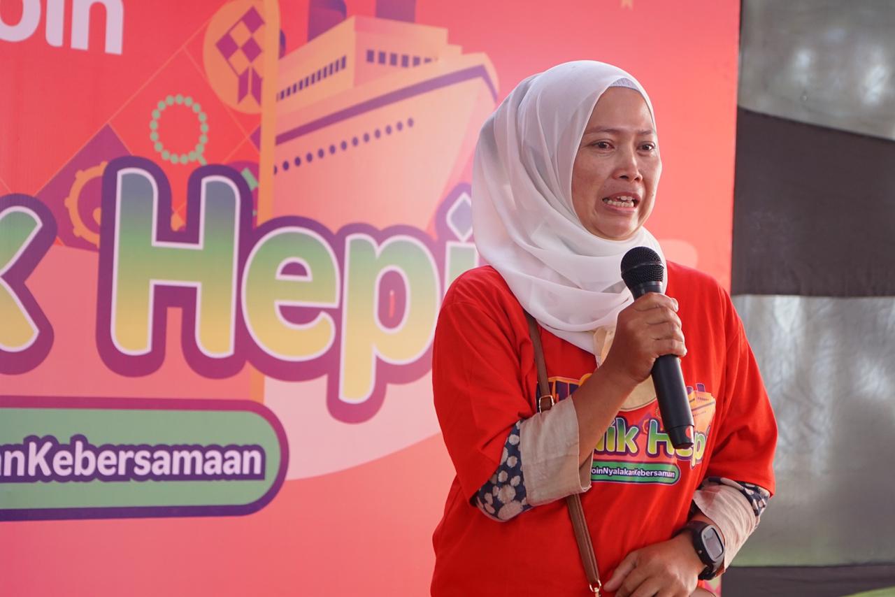 Diana, peserta program social movement Mudik Hepi 2023.