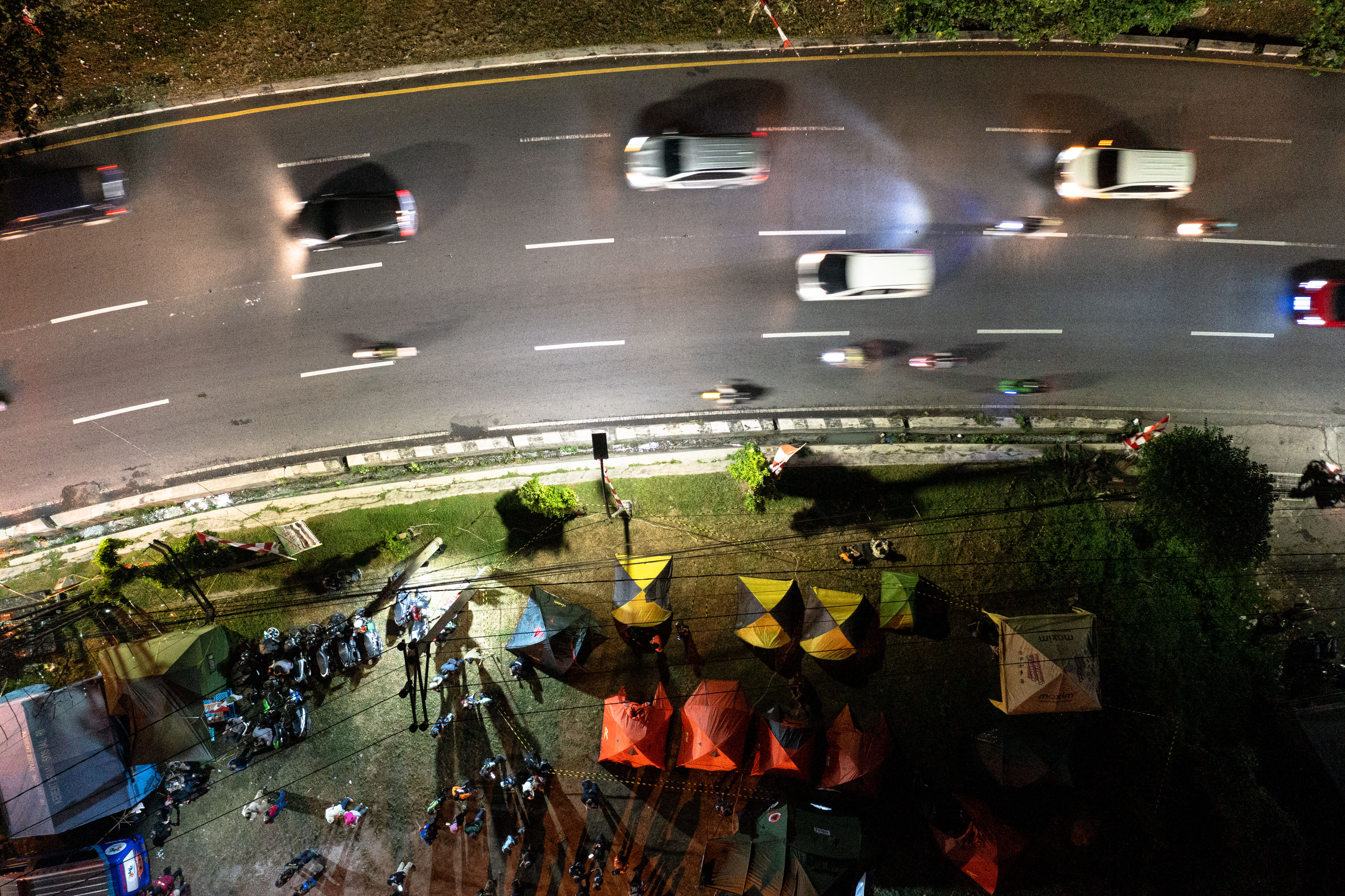 Ilustrasi Posko Mudik Gombel, Jalan Setiabudi, Bukit Gombel, Semarang, Jawa Tengah, Sabtu (15/4/2023). 