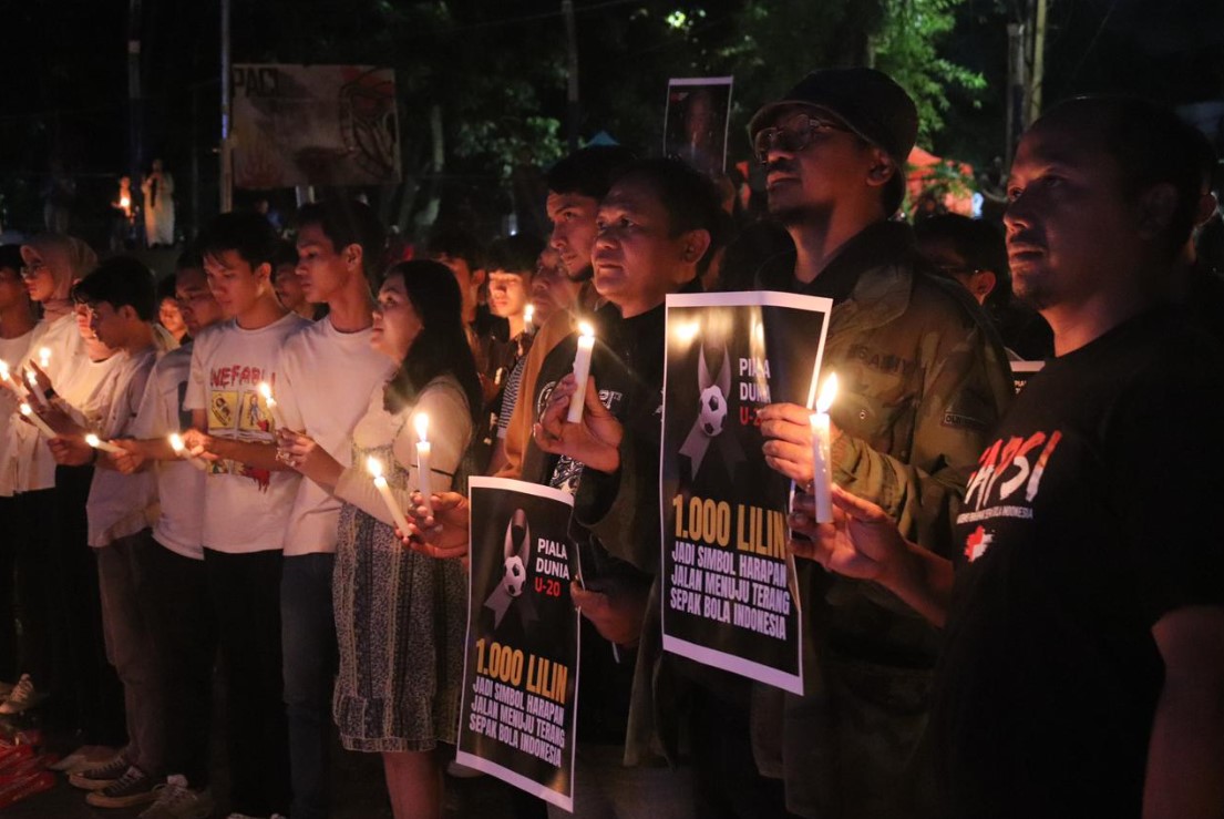 Gelar Aksi 1.000 Lilin, Suporter Apresiasi Perjuangan Erick Thohir