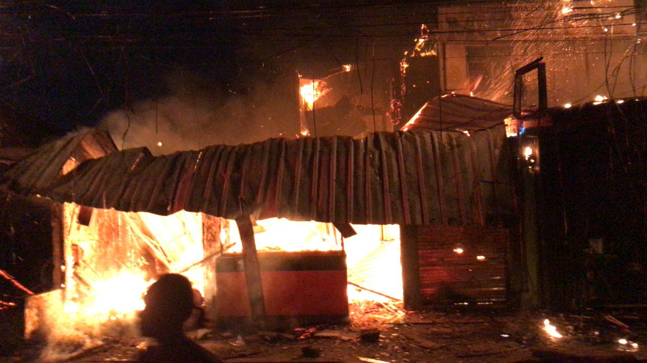 Kebakaran di Jl. Dr. Saharjo, Manggarai