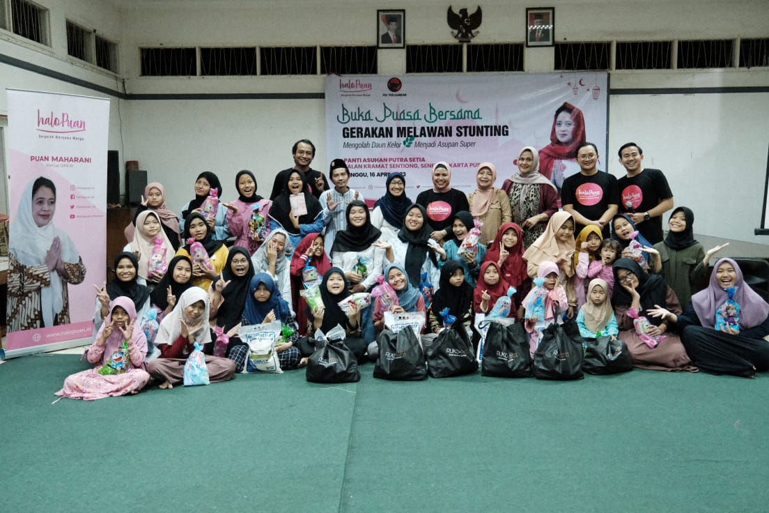 HaloPuan mengisi bulan suci Ramadan dengan berbuka puasa bersama anak yatim piatu. 