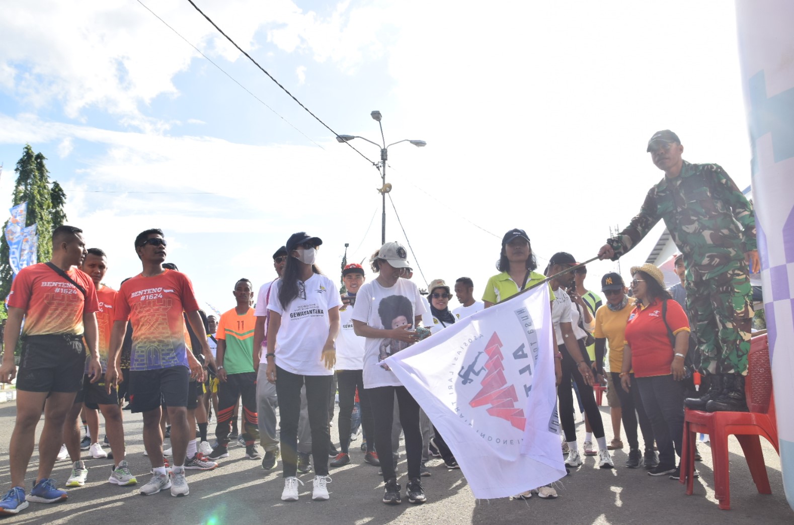 Kegiatan Fun Run dalam rangka Festival Bale Nagi 2023