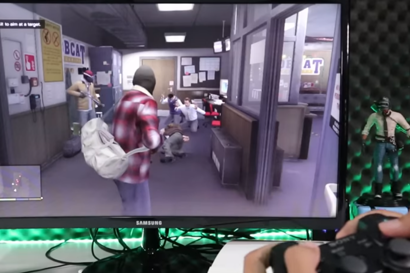 Salah satu adegan di GTA 5.