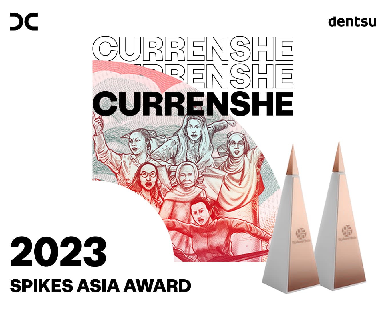 Dentsu Indonesia meriah penghargaan di ajang Spike Asia 2023.