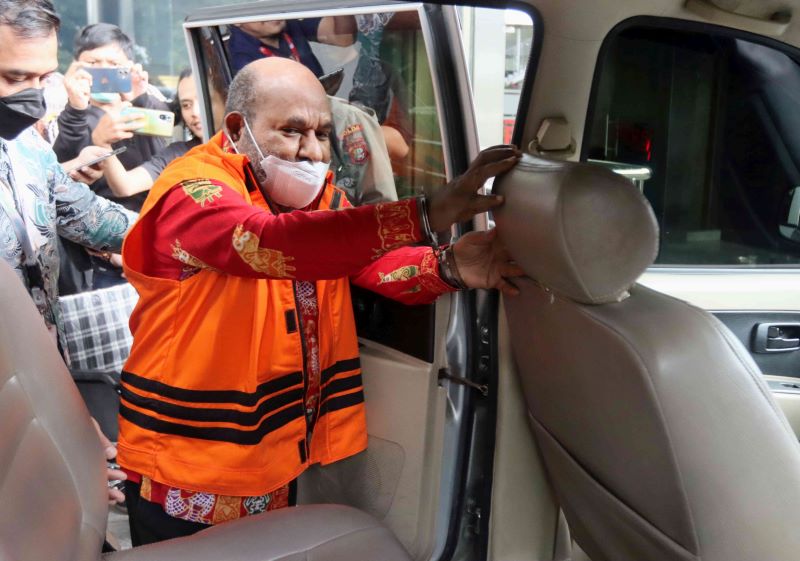 Gubernur nonaktif Papua Lukas Enembe