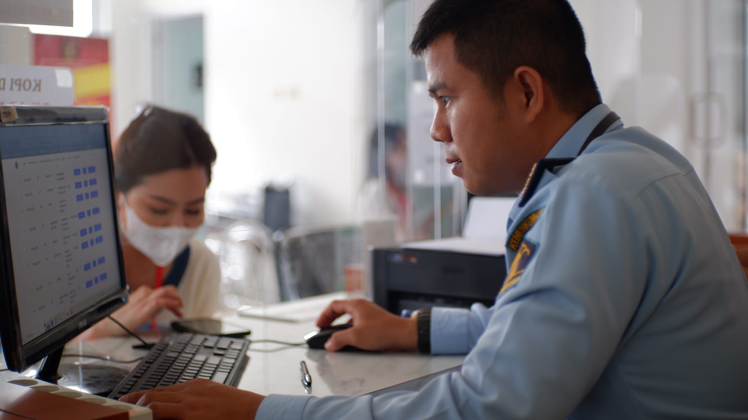 Ilustrasi layanan kunjungan WBP