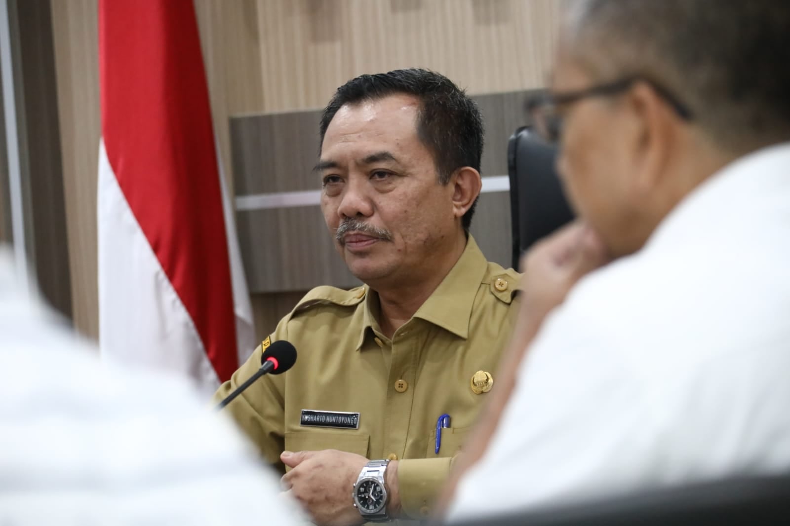 Kepala BSKDN Kemendagri Yusharto Huntoyungo memimpin rapat koordinasi bersama BRIN