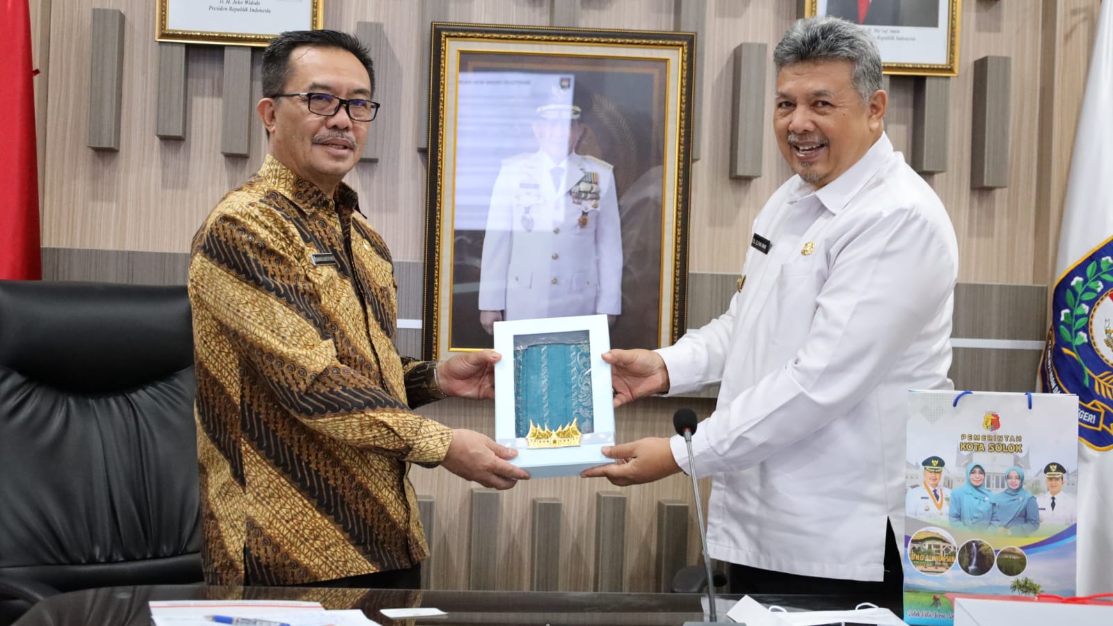 Kepala BSKDN Kemendagri Yusharto Huntoyungo menerima kunjungan Wali Kota Solok Zul Elfian Umar 