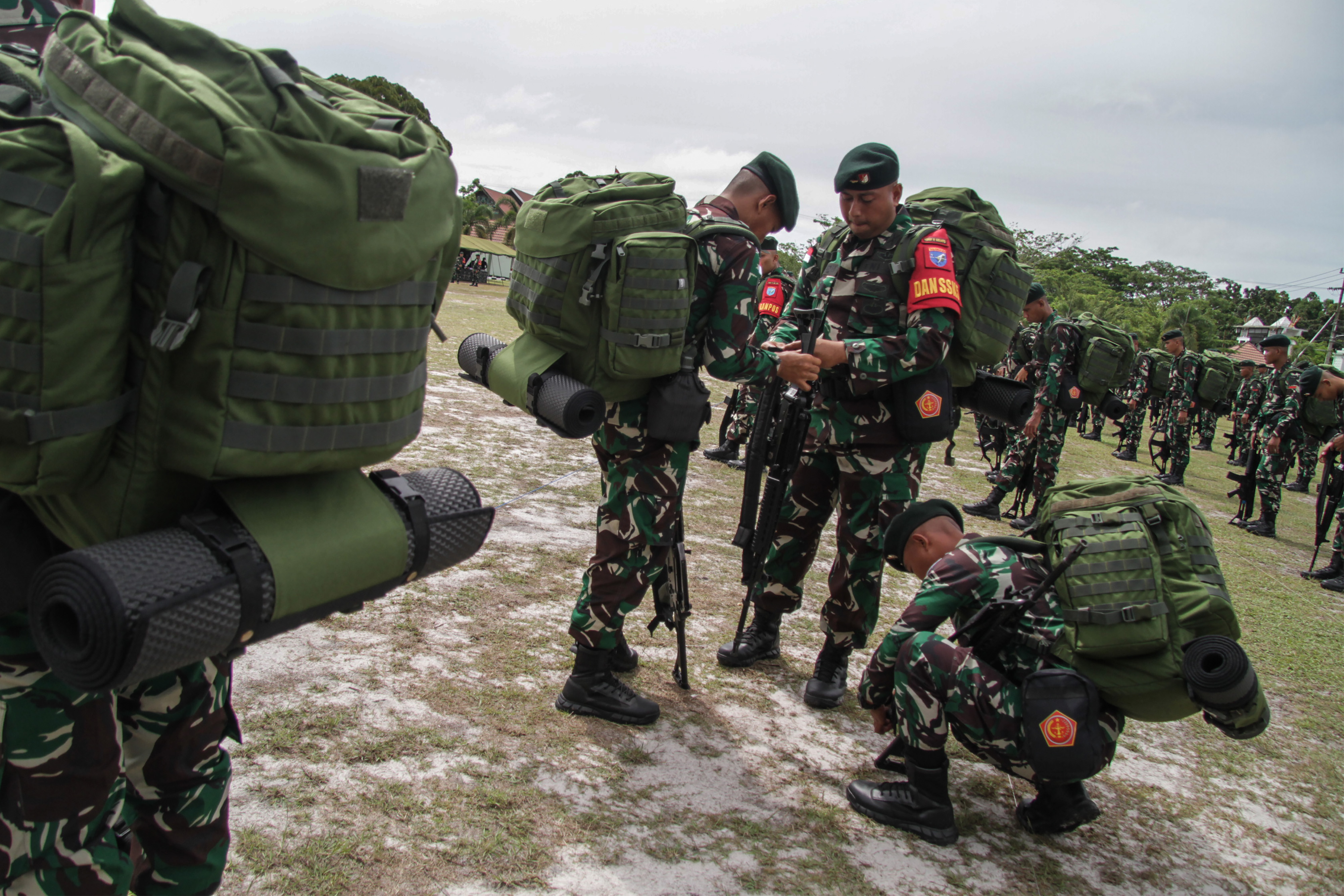 Ilustrasi pemberangkatan prajurit TNI ke Papua