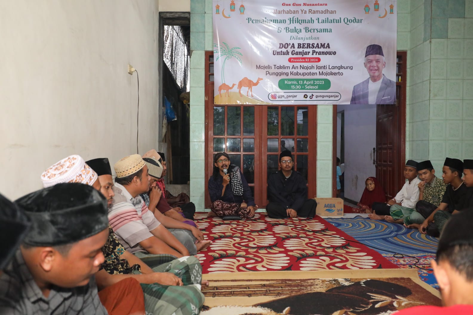 Kajian mengenai lailatul qadar yang digelar GGN di Mojokerto, Jawa Timur