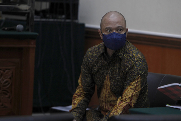 Terdakwa kasus peredaran narkotika jenis sabu, Irjen Teddy Minahasa Putra.