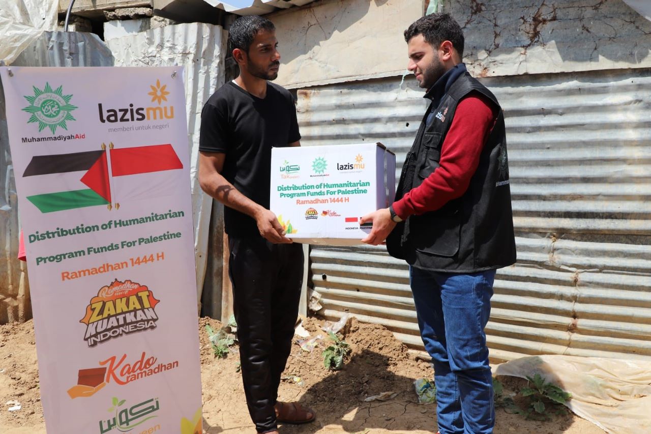 Muhammadiyah Salurkan Ribuan Paket Ramadhan buat Warga Palestina.