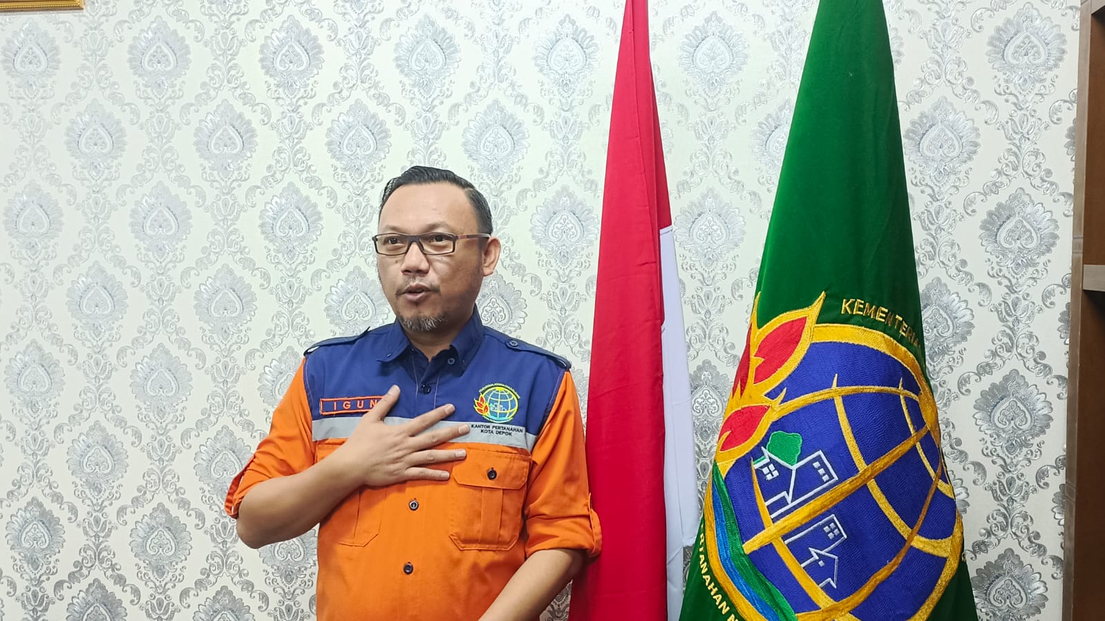 Kepala BPN Depok Indra Gunawan