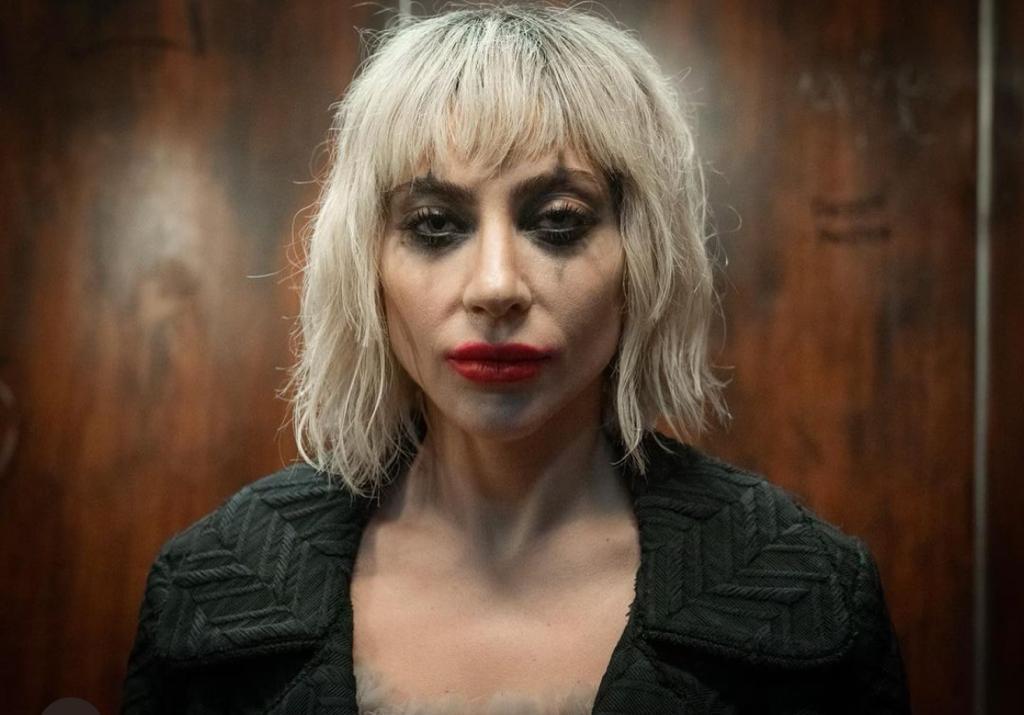 Riasan wajah Lady Gaga saat berperan sebagai Harley Quinn di sekuel Joker