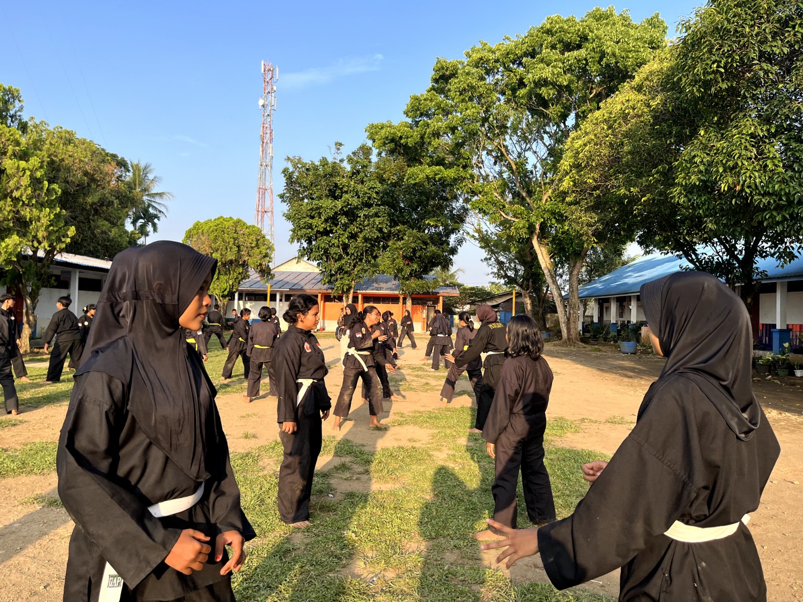 Pelatihan pencak silat yang digelar Srikandi Ganjar Sumut