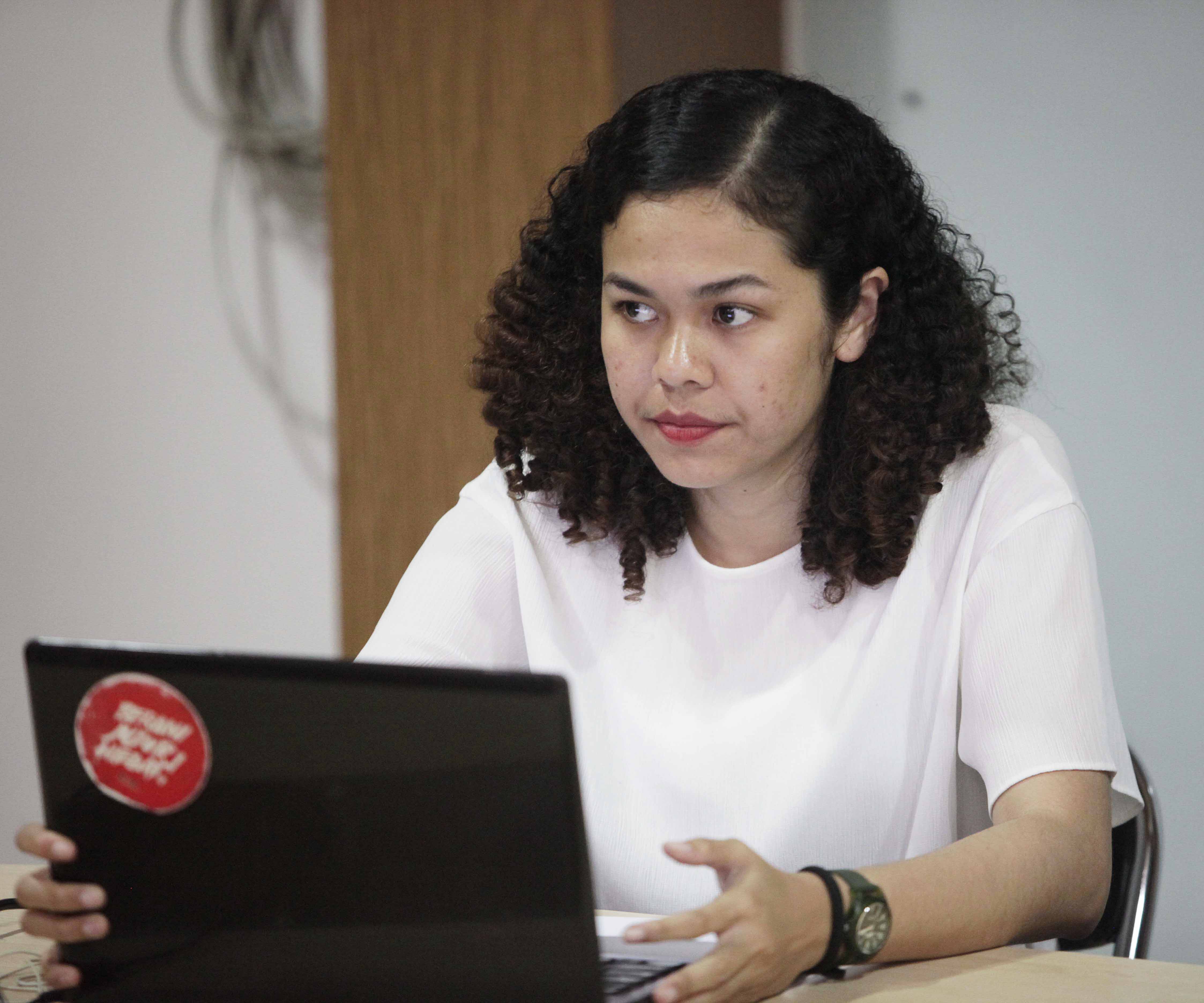 Peneliti Indonesia Corruption Watch (ICW) Lalola Easter