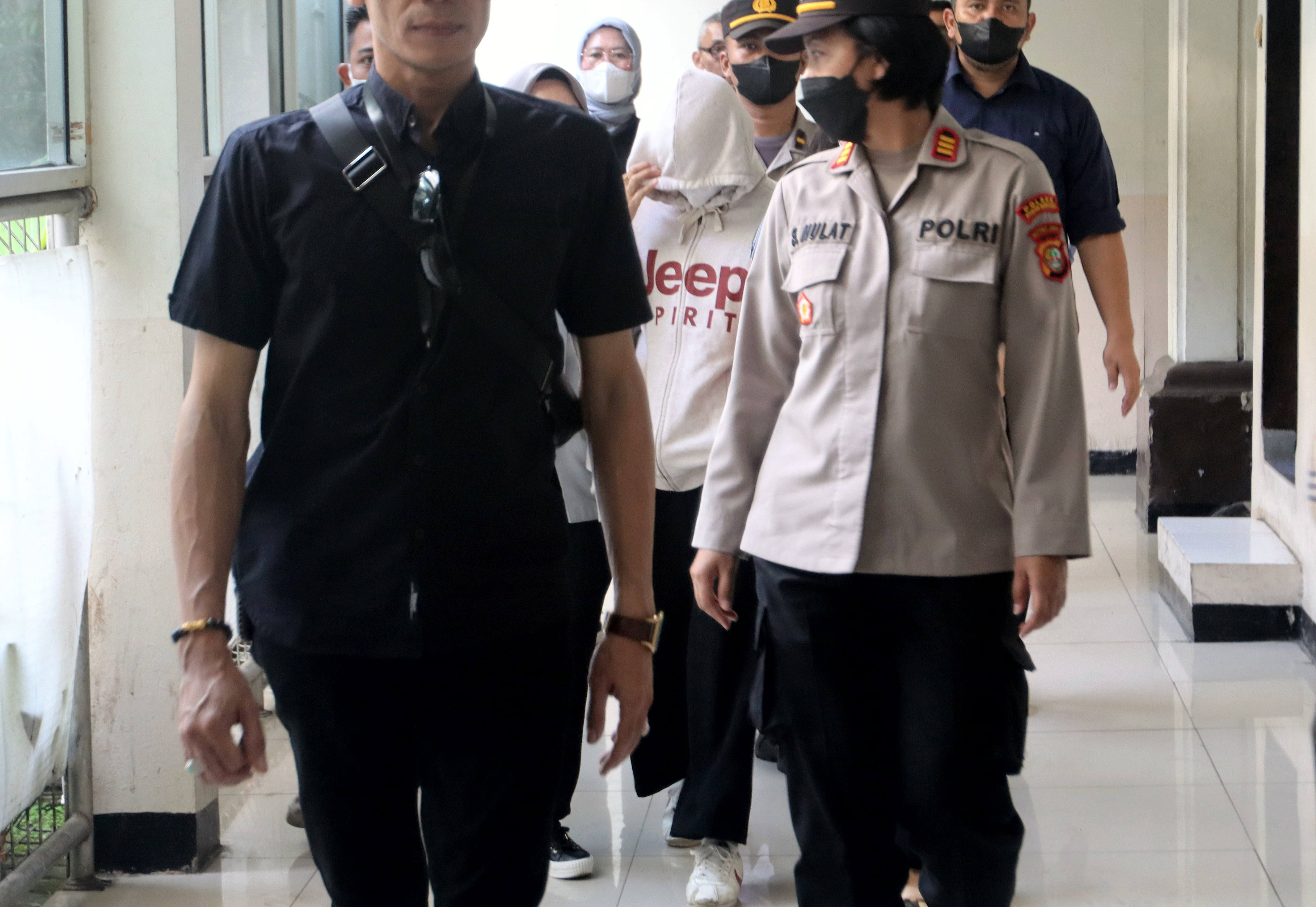 gnes Gracia /AG (kaos jeep) anak yang berkonflik dengan hukum dalam kasus penganiayaan berat terhadap Cristalino David Ozora