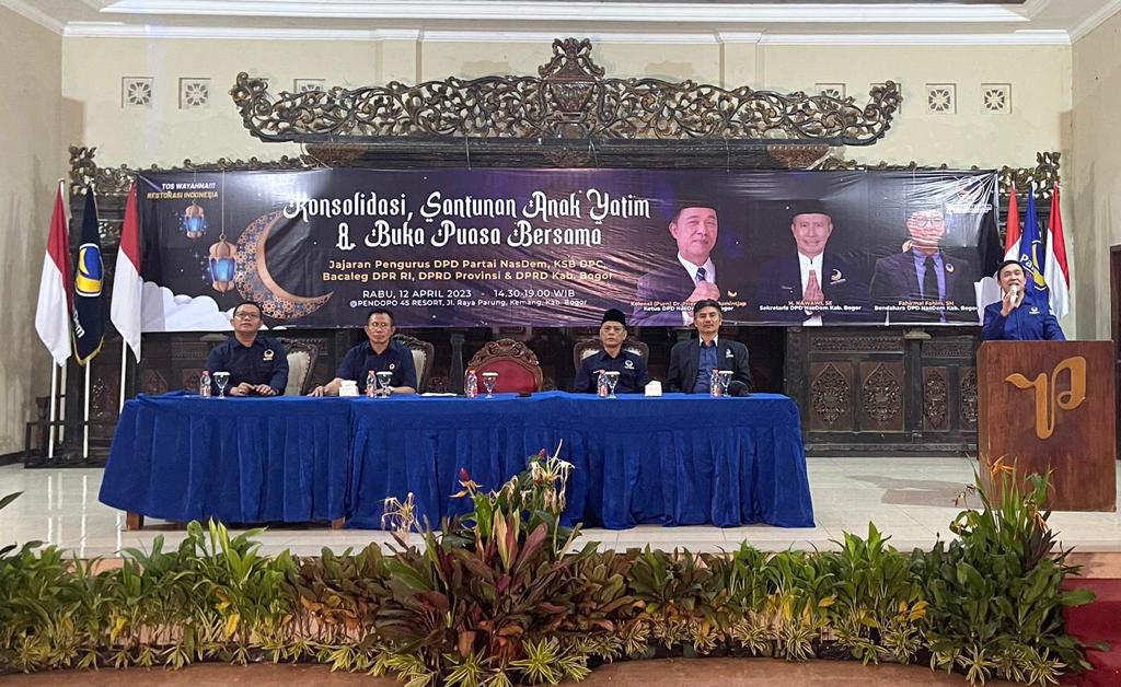 Partai NasDem Kabupaten Bogor, Jawa Barat, terus memanaskan mesin politiknya guna menghadapi Pemilu 2024 mendatang