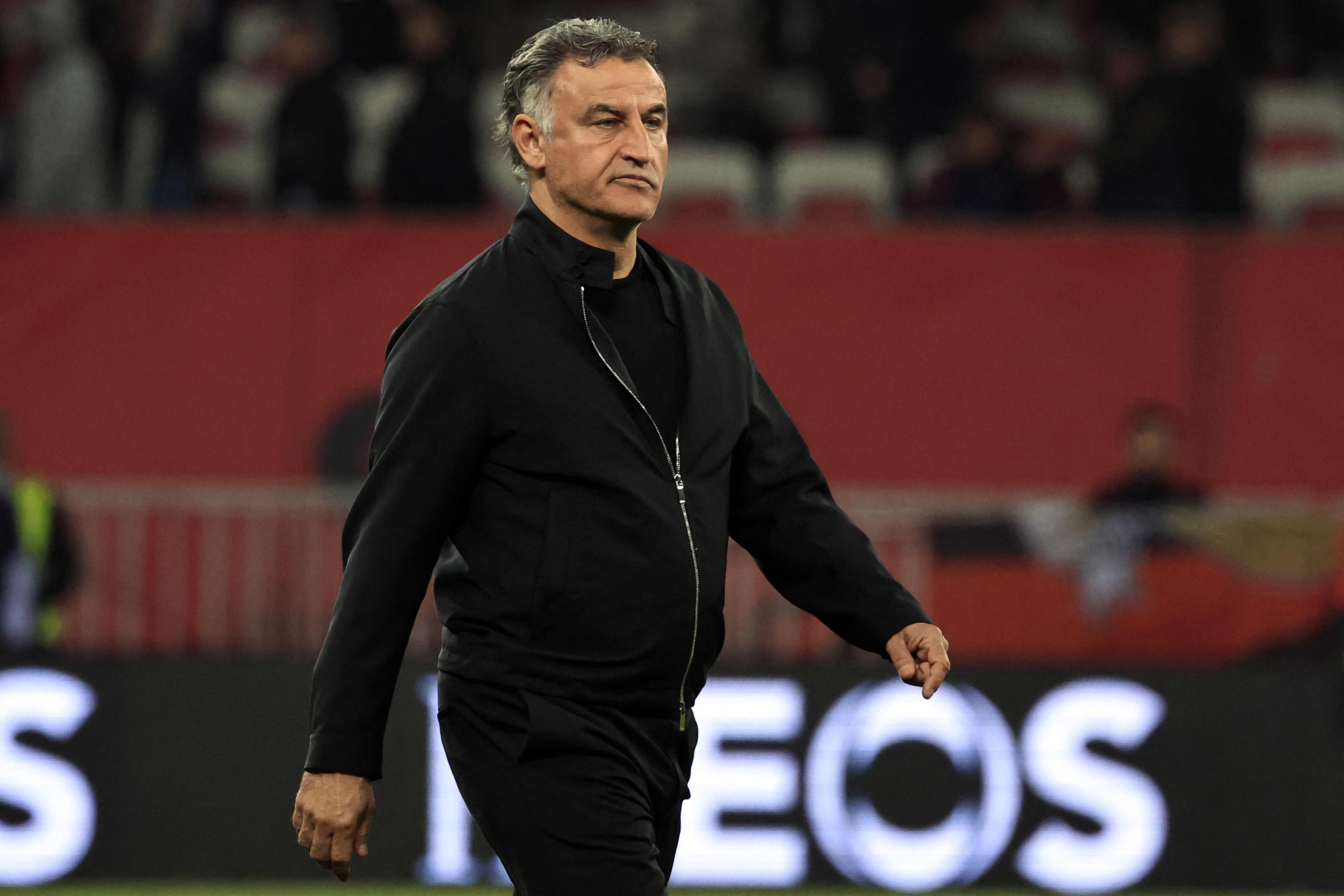 Pelatih PSG Christophe Galtier