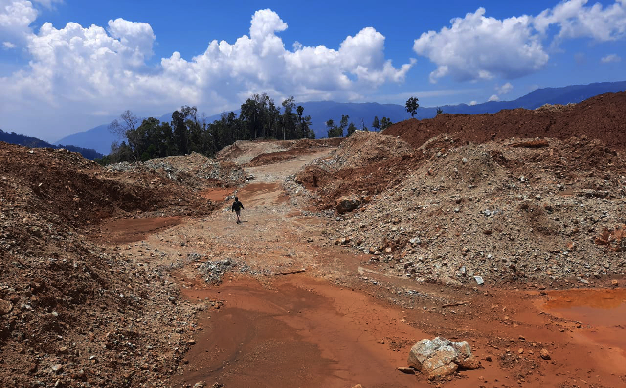 Area pertambangan nikel di Morowali.