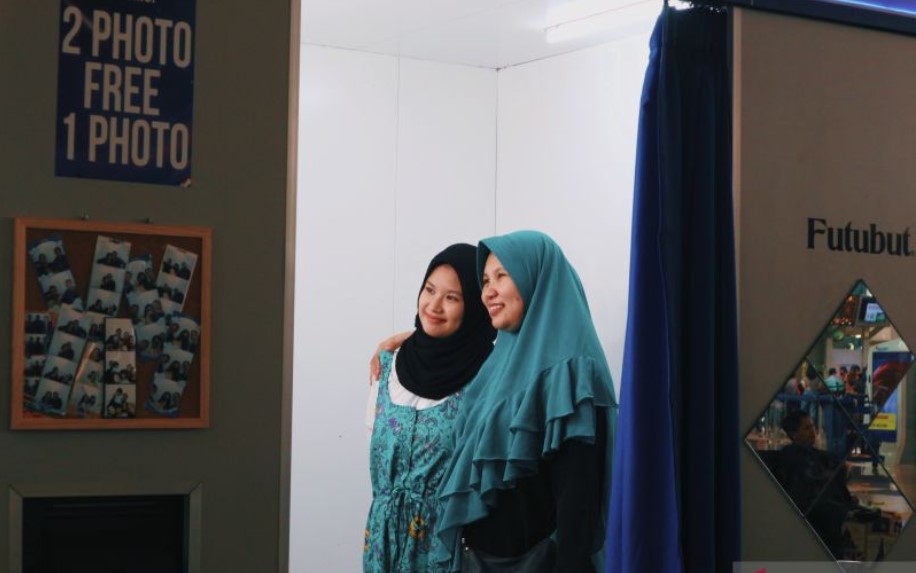 Photo Booth di Bandara Soekarno-Hatta Dimanfaatkan Para Pemudik