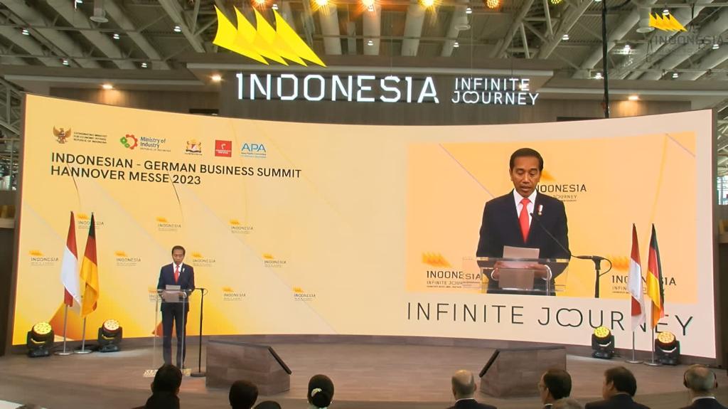 Presiden Joko Widodo di Hannover Messe 2023