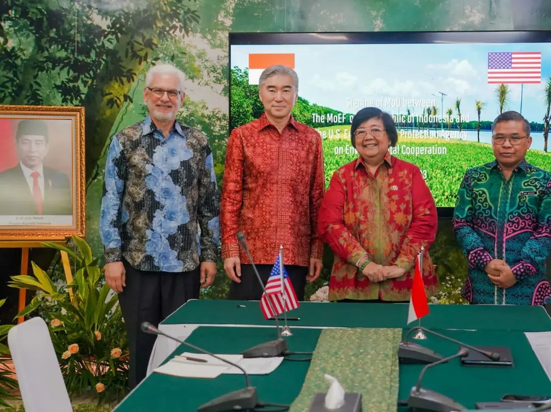 Pertemuan Menteri LHK dengan the US Environmental Protection Agency, Rabu (5/4).