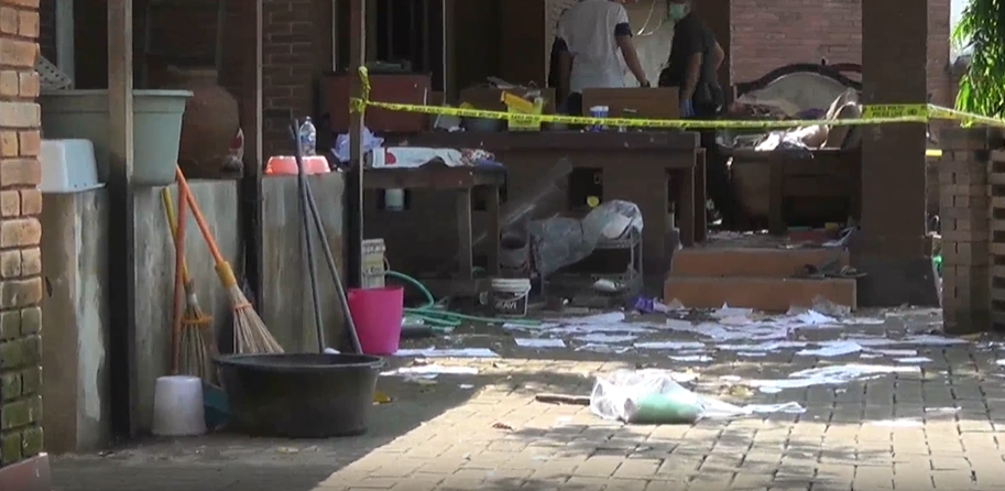 Lokasi ledakan petasan di sebuah rumah makan Dusun Besokor, Desa Sidomukti, Kecamatan Weleri, Jawa Tengah