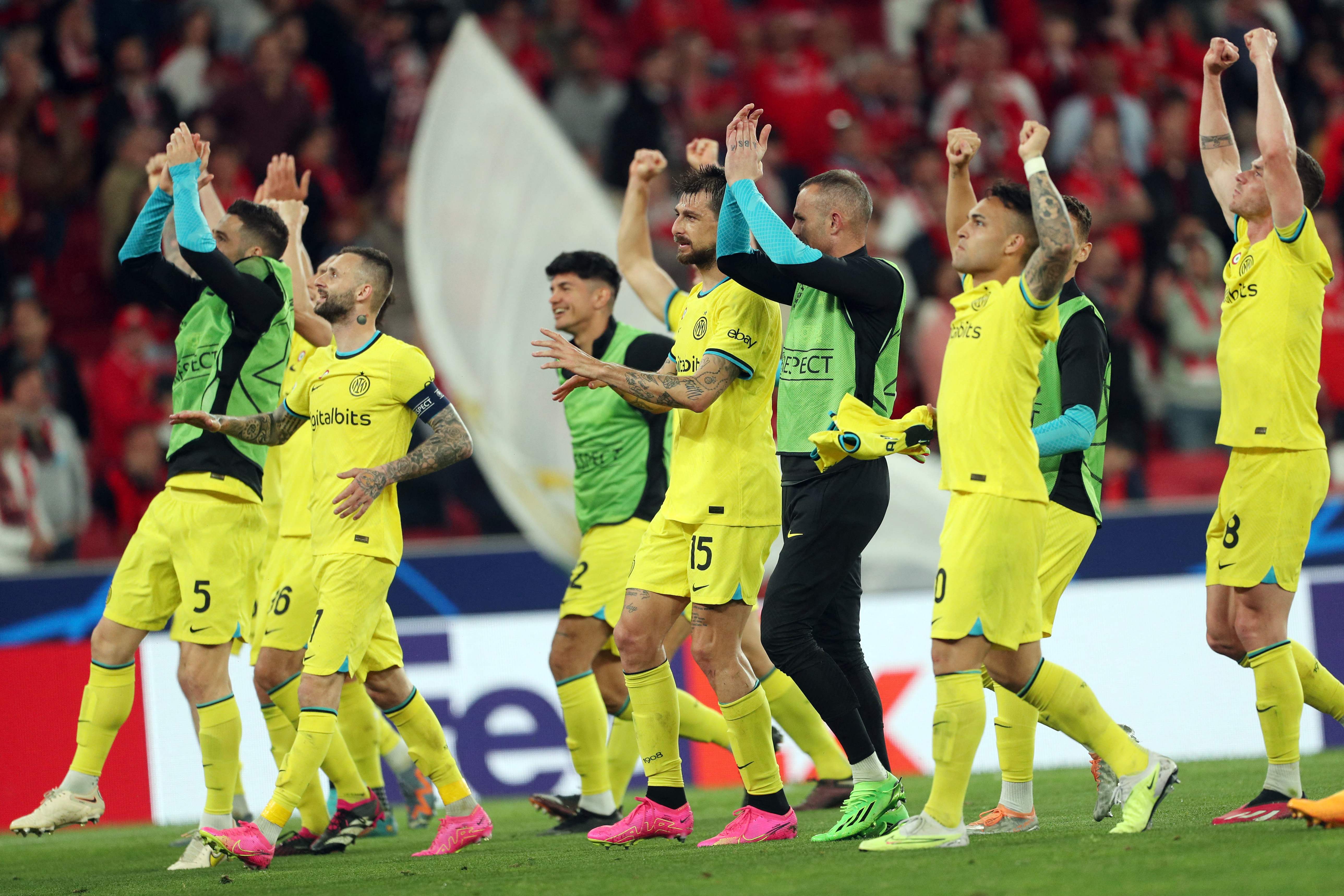 Menang di Kandang Benfica, Inter Letakkan Satu Kaki di Semifinal Liga Champions