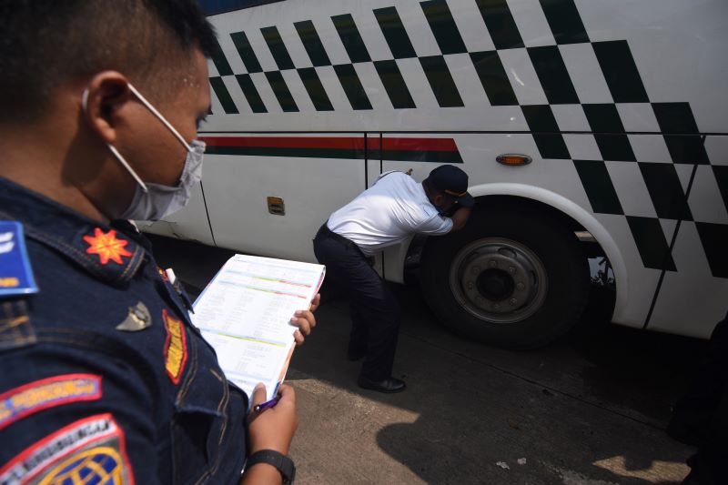 Dishub DKI Temukan 243 Bus Mudik tidak Laik Jalan