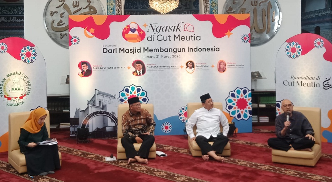 Acara 'Ngabuburit Asyik' di Masjid Cut Meutia, Jakarta,